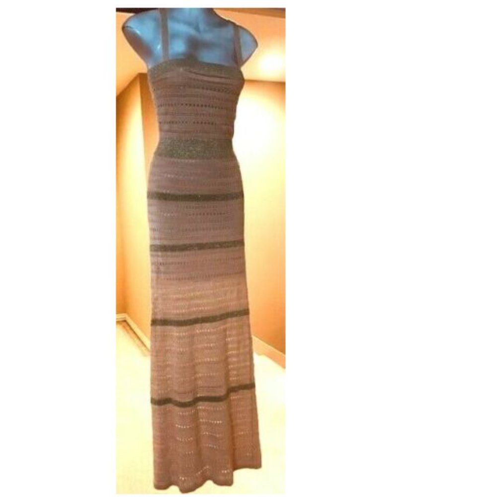 VICTORIAS SECRET LONG GOWN CROCHET MAXI BOHO DRESS